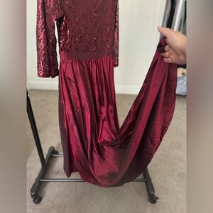 Maniju Red Dress with Sequins